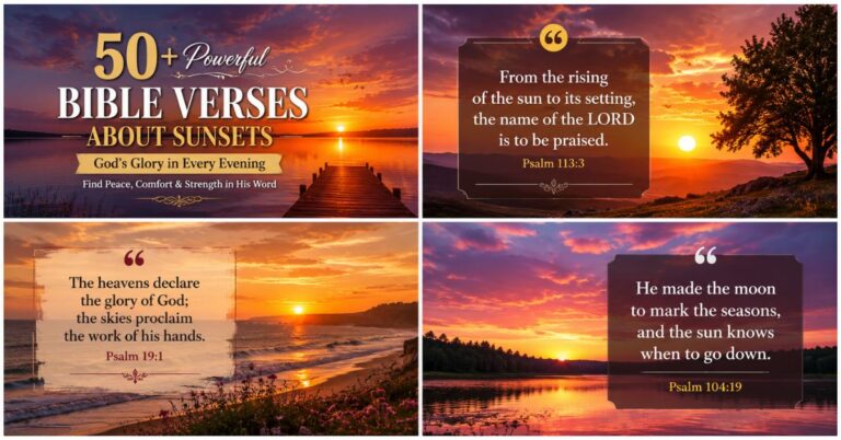 50+ Powerful Bible Verses About Sunsets to Reflect on God’s Glory and Peace