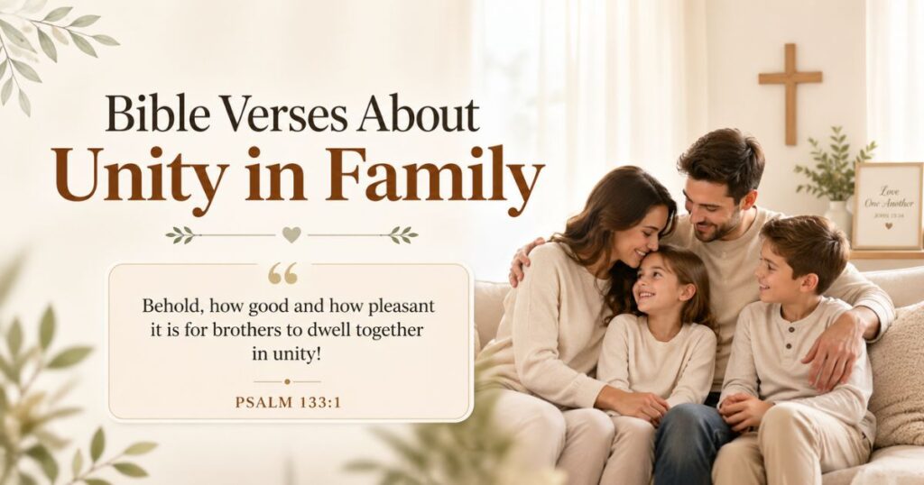 Bible Verses About Unity in Family