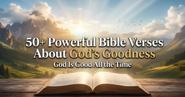Bible verses about God’s goodness