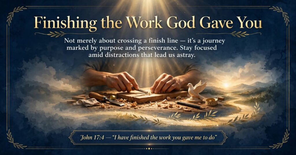 Christian encouragement to finish strong