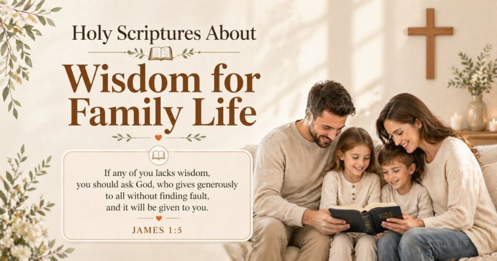 Holy Scriptures About Wisdom for Family Life