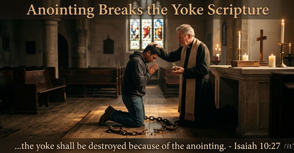 In his presence anointing breaks the yoke