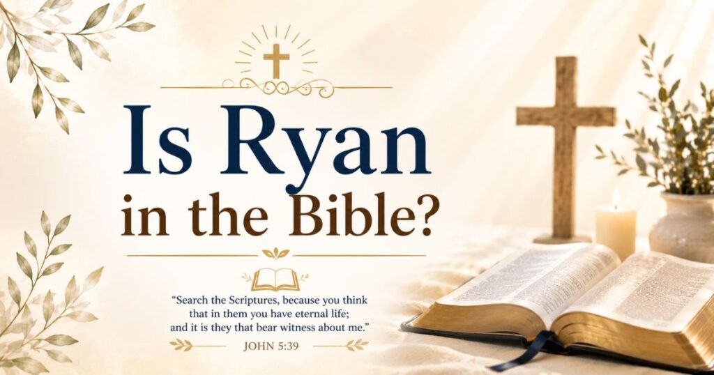 Is Ryan in the Bible?
