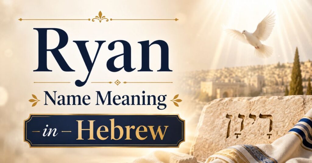 Ryan Name Meaning in Hebrew