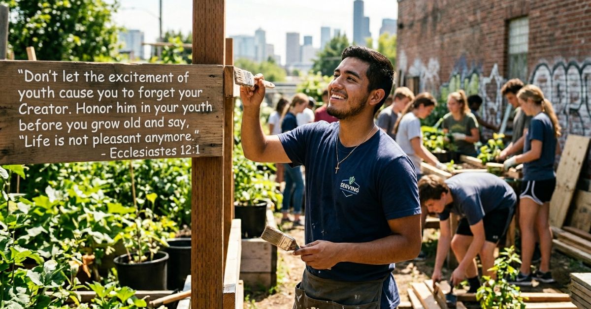 Short Bible verses About youth serving God