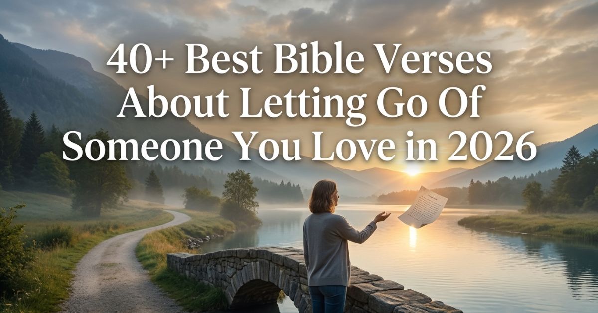 bible verses about letting go of someone you love