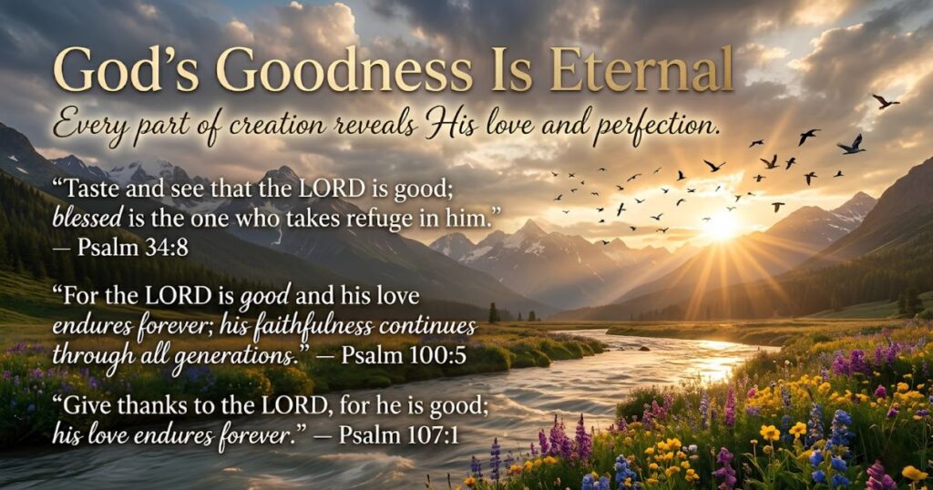 god is good all the time verse