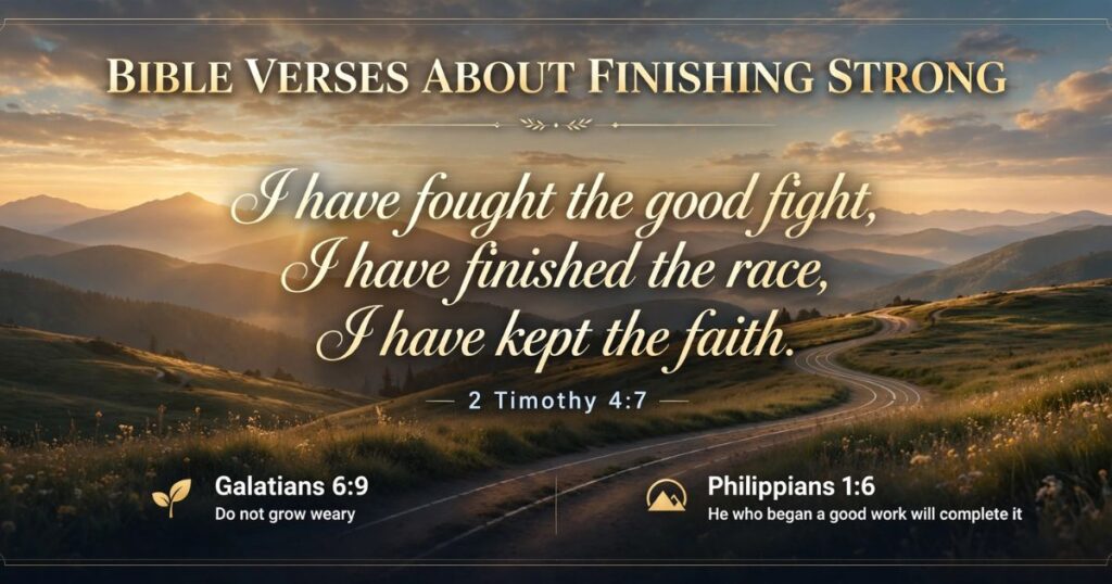scriptures about finishing strong