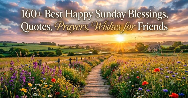 160+ Best Happy Sunday Blessings, Quotes, Prayers, Wishes for Friends