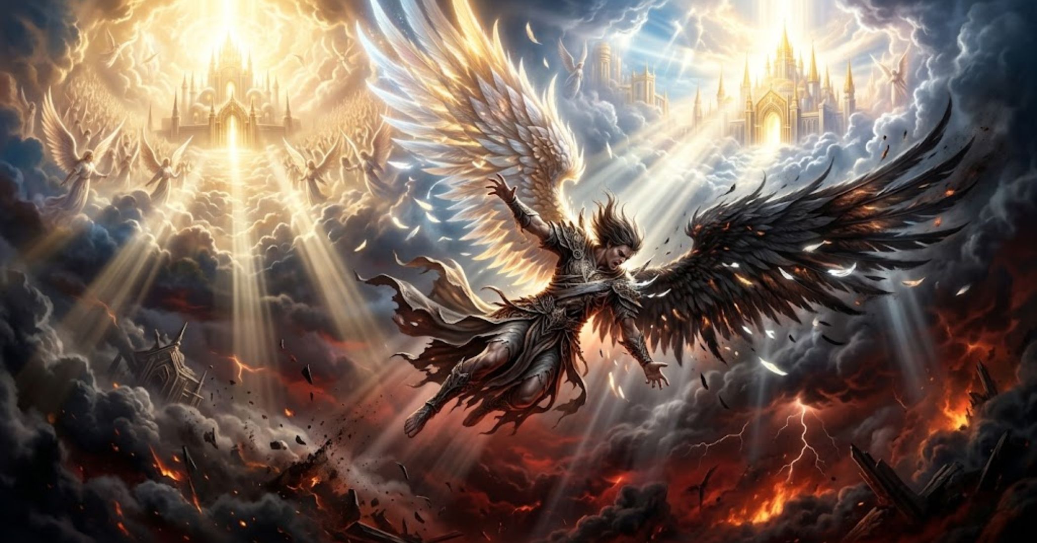 The fall of Lucifer in the Bible