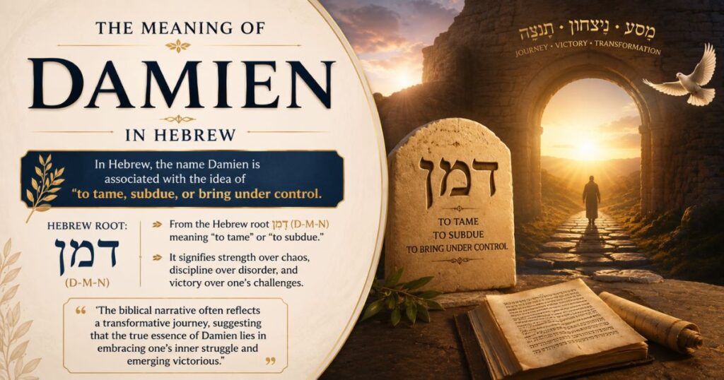 damien name meaning bible