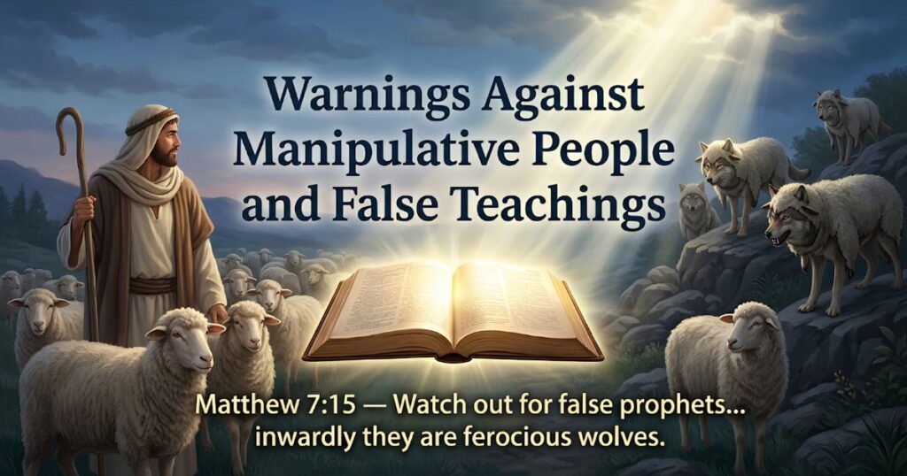 manipulation bible verse