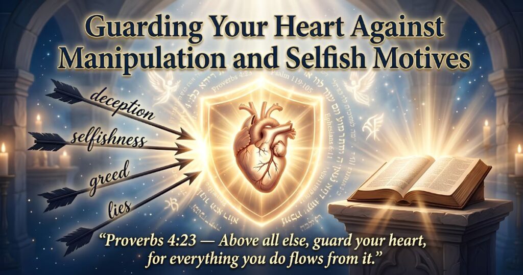 what does the bible say about manipulation