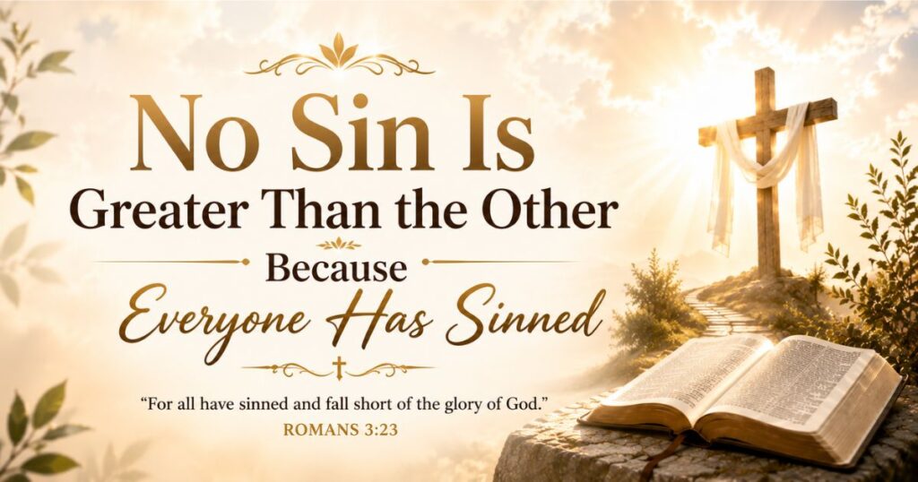 No Sin Is Greater Than the Other Because Everyone Has Sinned