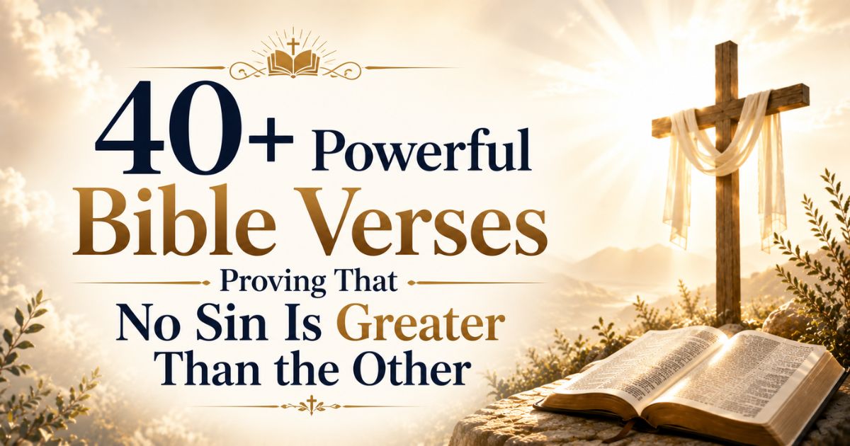 No Sin Is Greater Than the Other